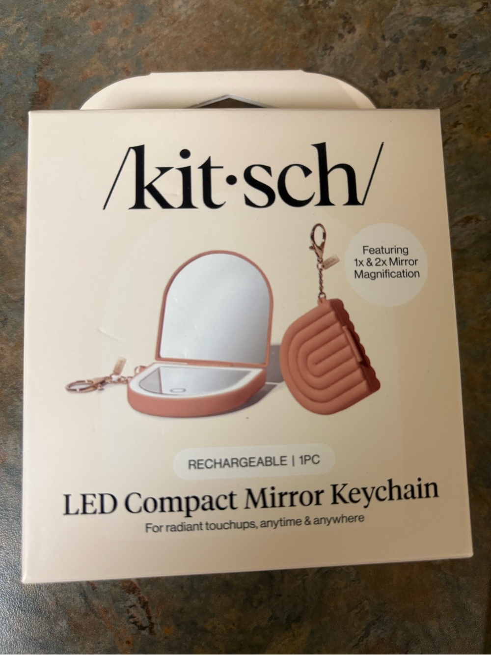 Kitsch LED Compact Mirror Keychain